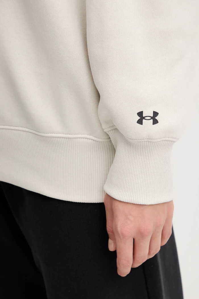 Under Armour суичър дамски с памук Rival 6007880 бежов