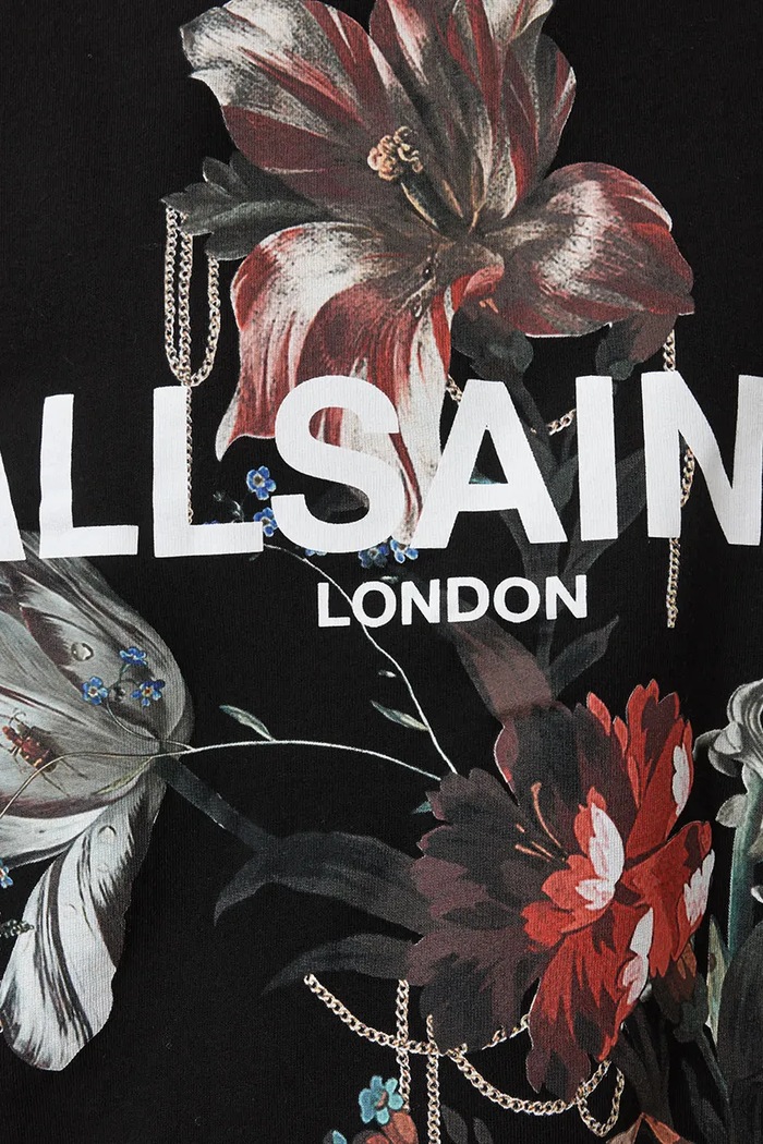 Bavlnená mikina AllSaints ANIA čierna W144JD