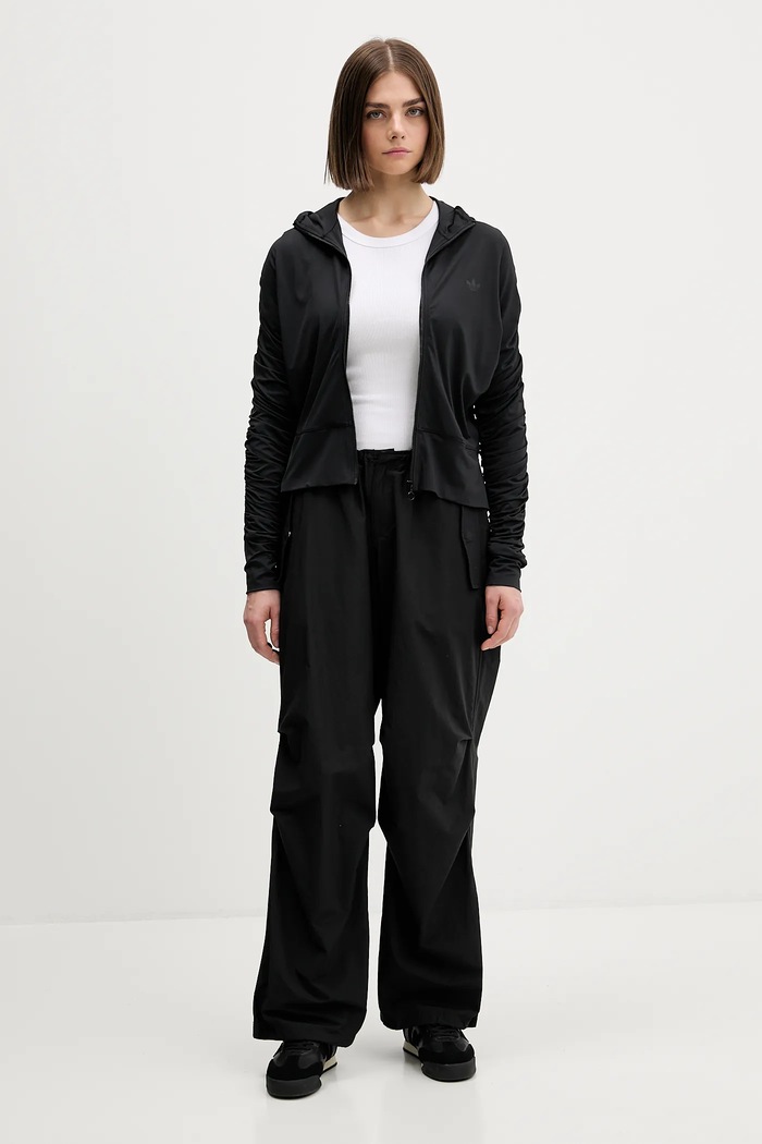 adidas Originals felső Ruched JW2807 fekete AW25