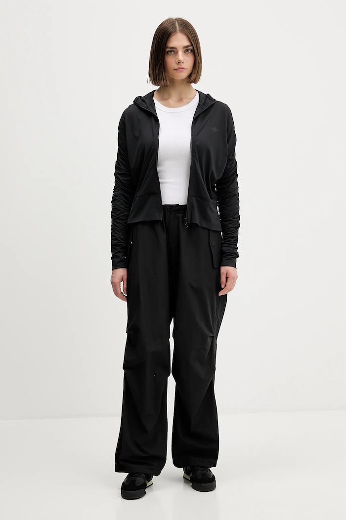 adidas Originals felső Ruched JW2807 fekete AW25
