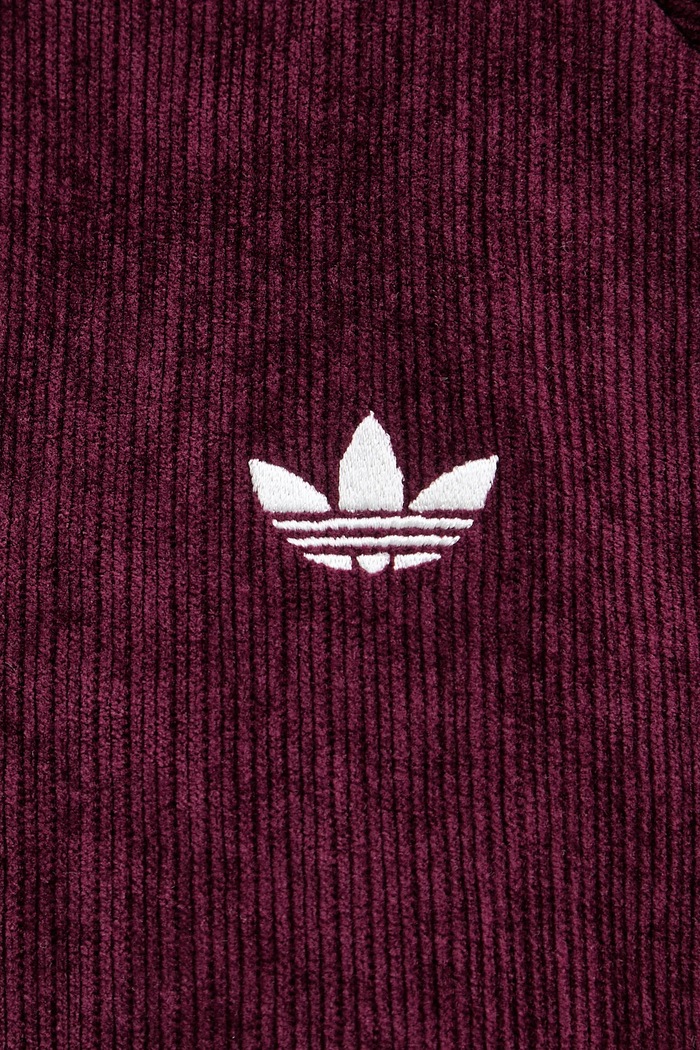 adidas Originals bluza welurowa Velour KS0400 bordowy