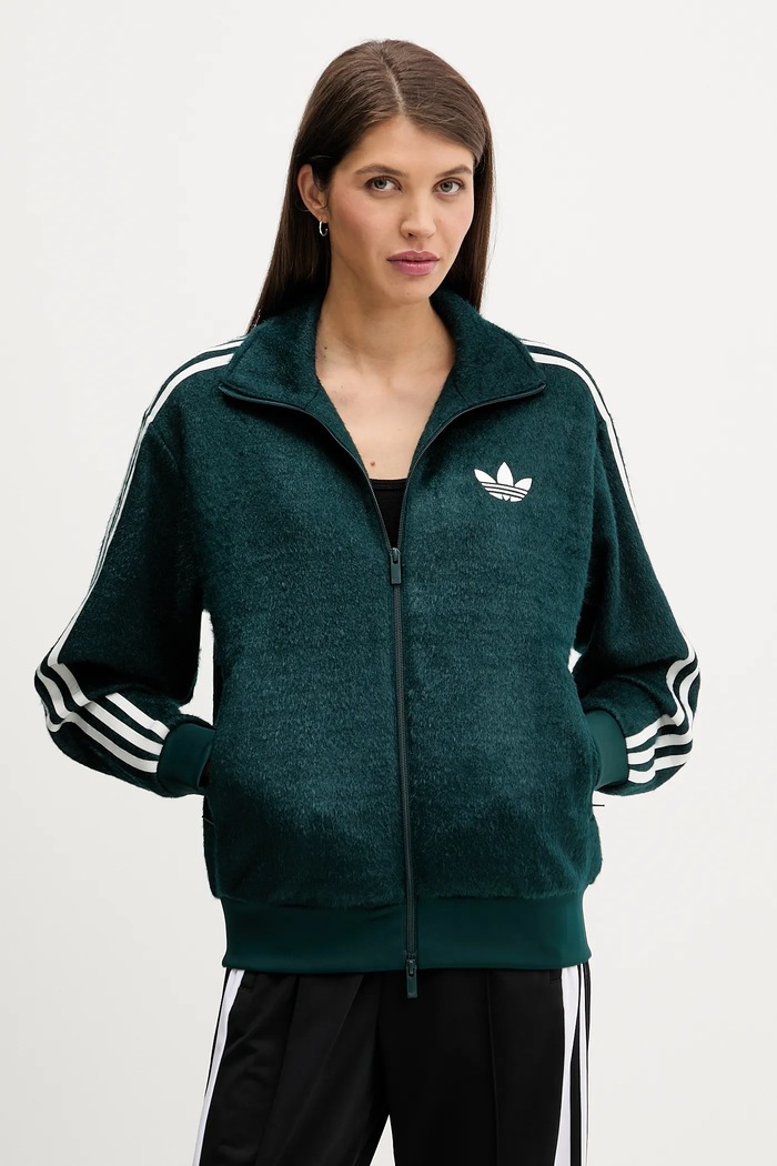 adidas Originals bluza Mohair aplikacja zielony KS7777