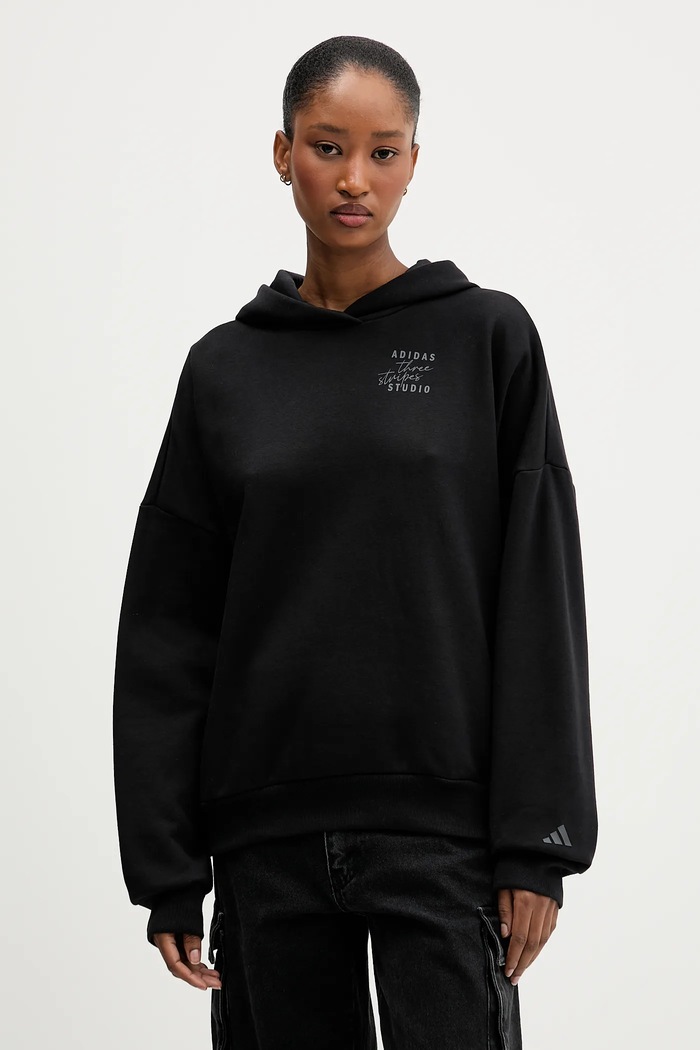 Mikina adidas s kapucňou čierna KT0878