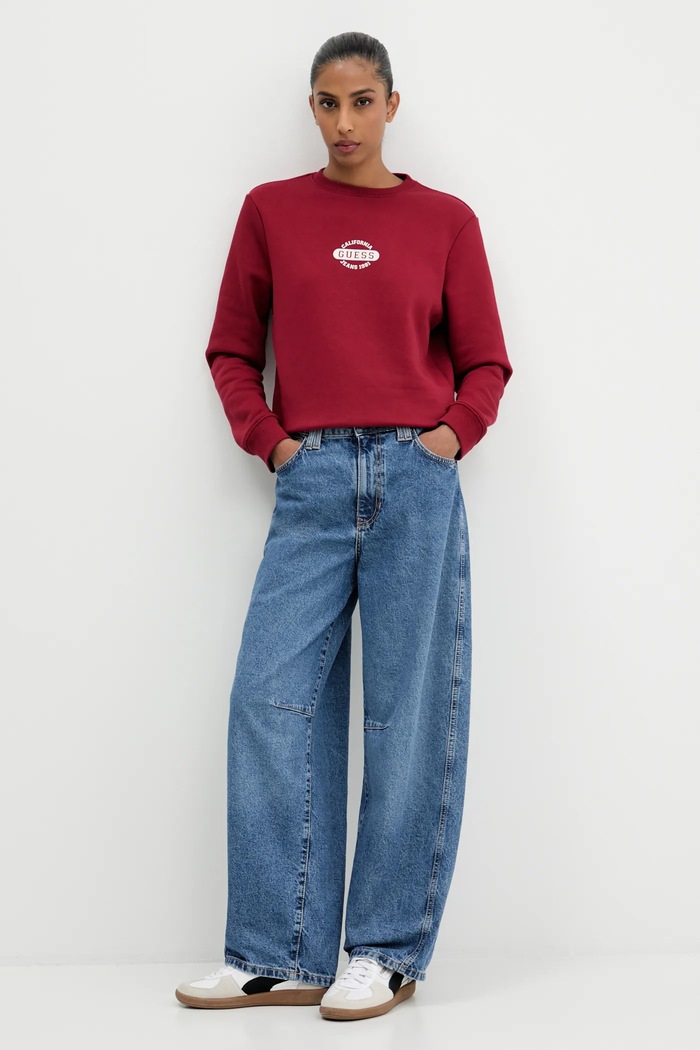 Mikina Guess Jeans W5BQ07.KC811 burgundské AW25