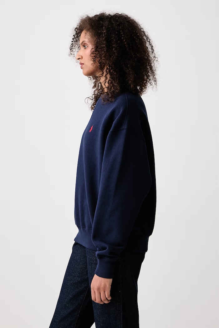 Pulover ženski z bombažem Polo Ralph Lauren 211978306 mornarsko modra