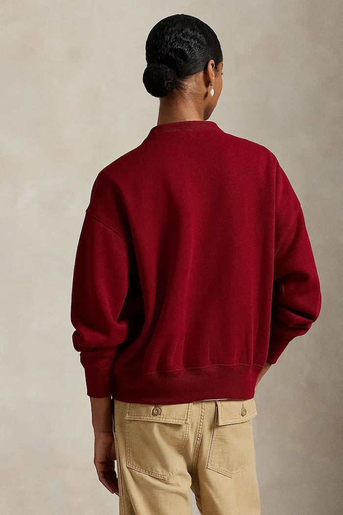 Mikina Polo Ralph Lauren 211978306 burgundské SS26