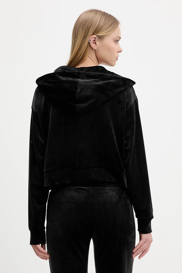 Odzież Juicy Couture bluza welurowa JCWAS225310 czarny