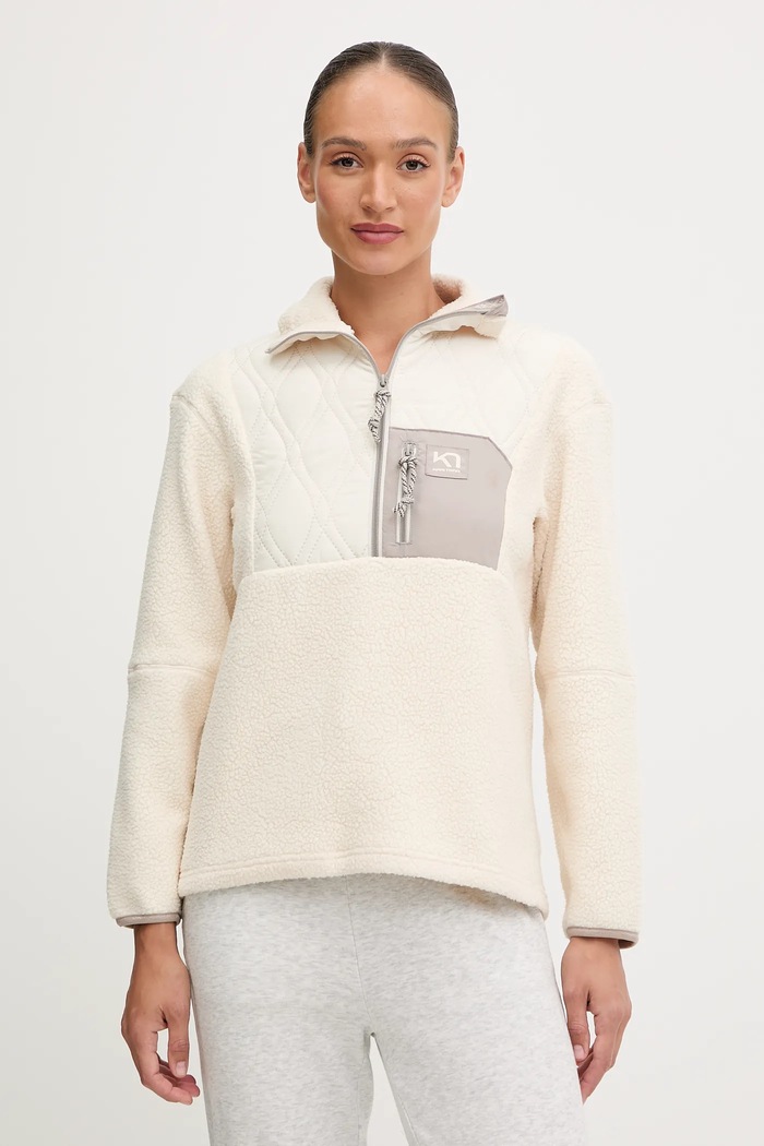 Kari Traa bluza ROTHE bez kaptura beżowy 623636