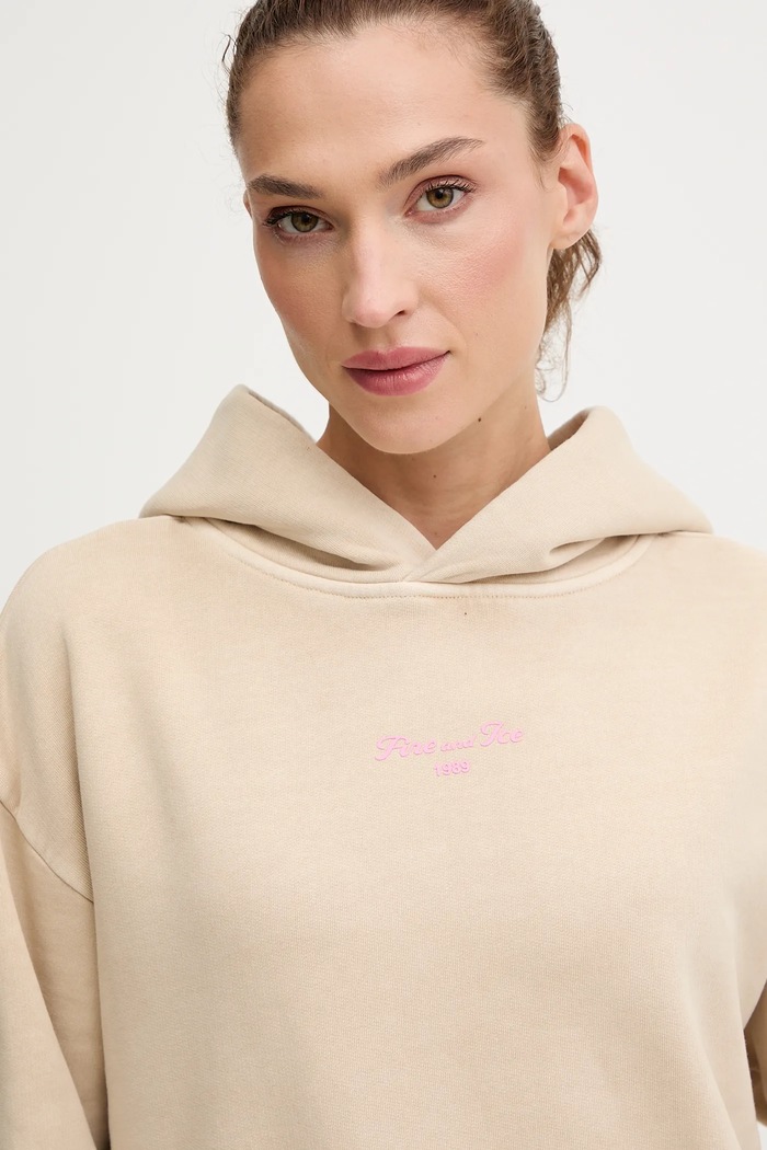 BOGNER Fire+Ice bluza bawełniana SIBEL beżowy 84909761