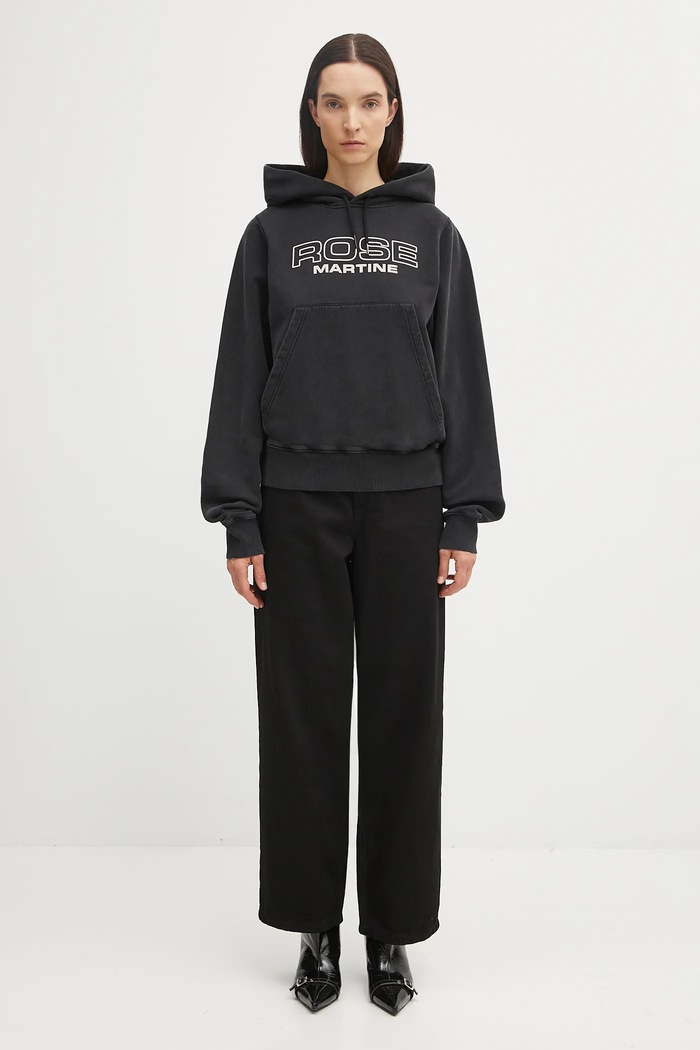 Бавовняна кофта Martine Rose Shrunken 625JS01002CW чорний