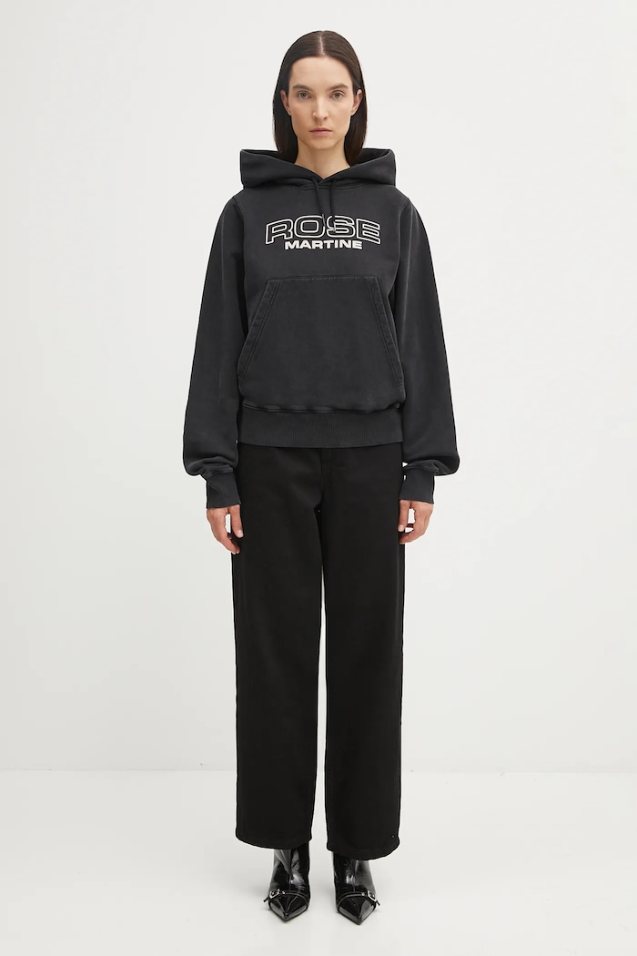 Бавовняна кофта Martine Rose Shrunken 625JS01002CW чорний