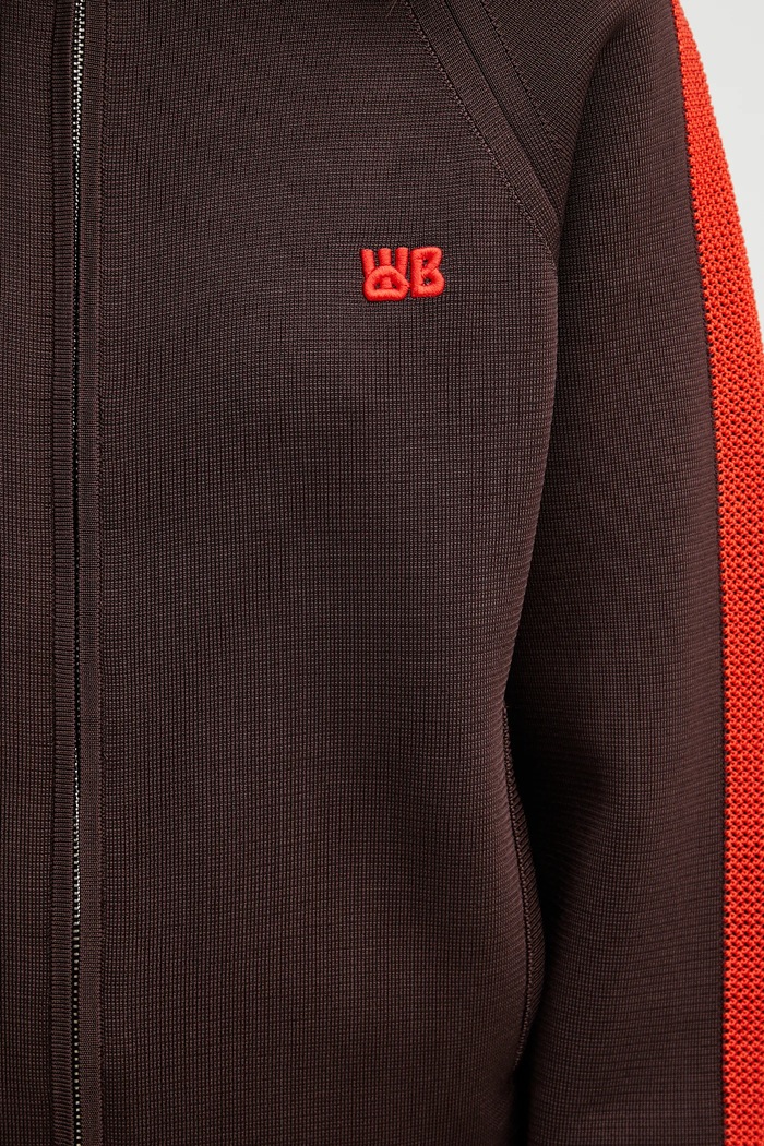 Wales Bonner cardigan Tide Track Top brown UA25KN01.VI05.801