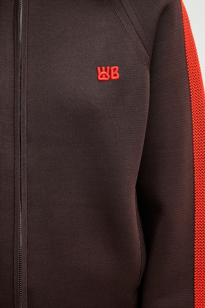 Wales Bonner cardigan Tide Track Top brown UA25KN01.VI05.801