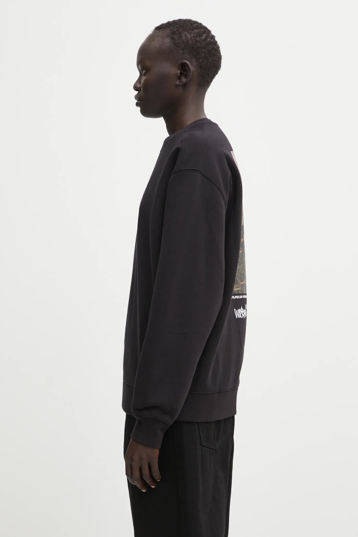 Carhartt WIP bluză W' Wiptopia Script Sweat I035515.3F4XX negru AW25