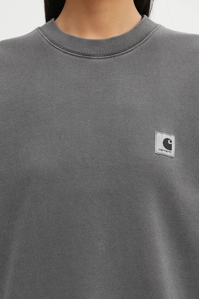 Бавовняна кофта Carhartt WIP W' Nelson Sweatshirt сірий I029537.89GD