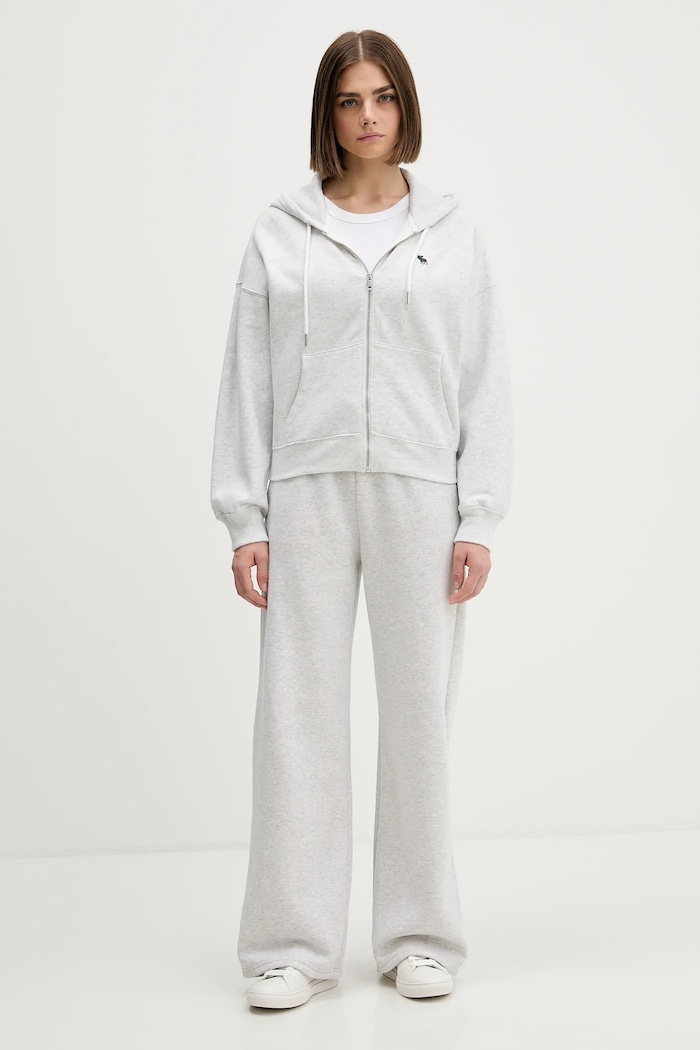 Mikina Abercrombie & Fitch KI152.5417.912 sivá AW25