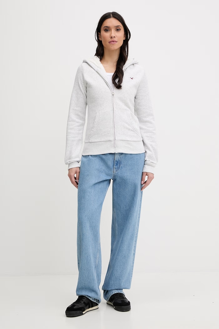 Mikina Hollister Co. KI352.5203.112 šedá AW25