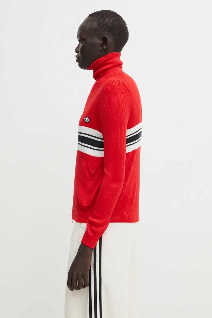 adidas Originals x Wales Bonner kardigan W Knit Tt KB2294 czerwony AW25