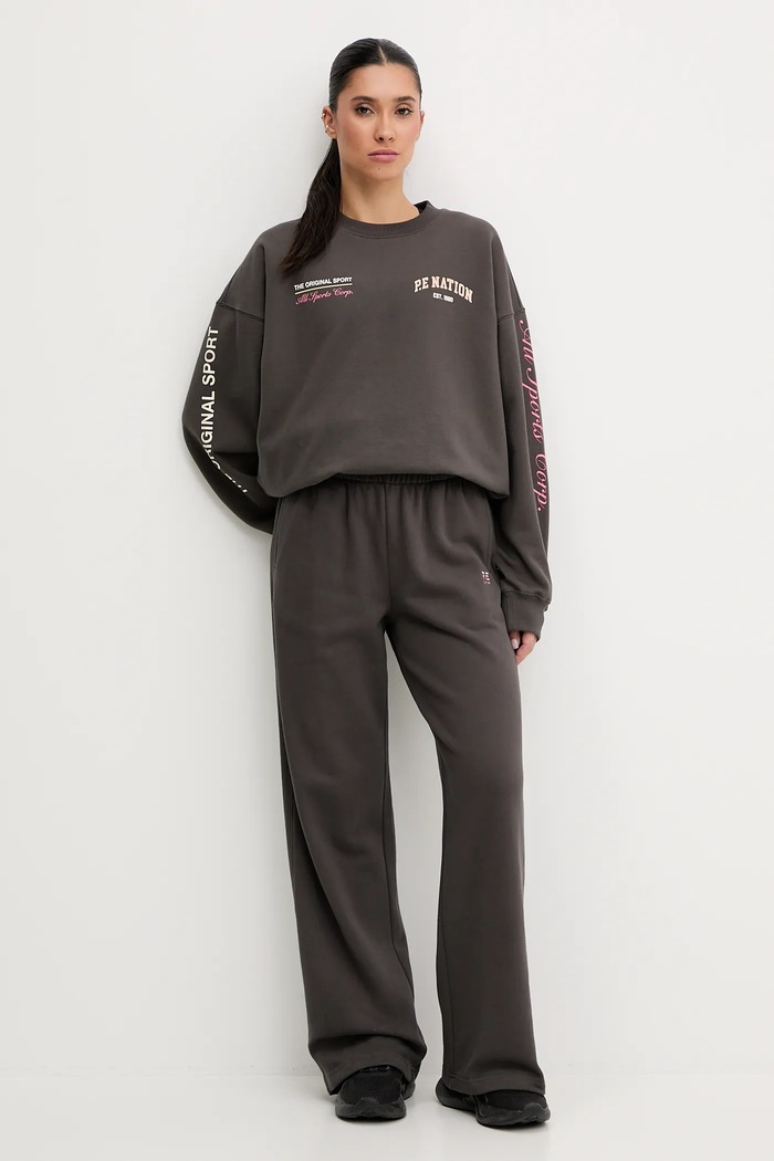 Mikina P.E Nation Smoke 254F068 šedá AW25