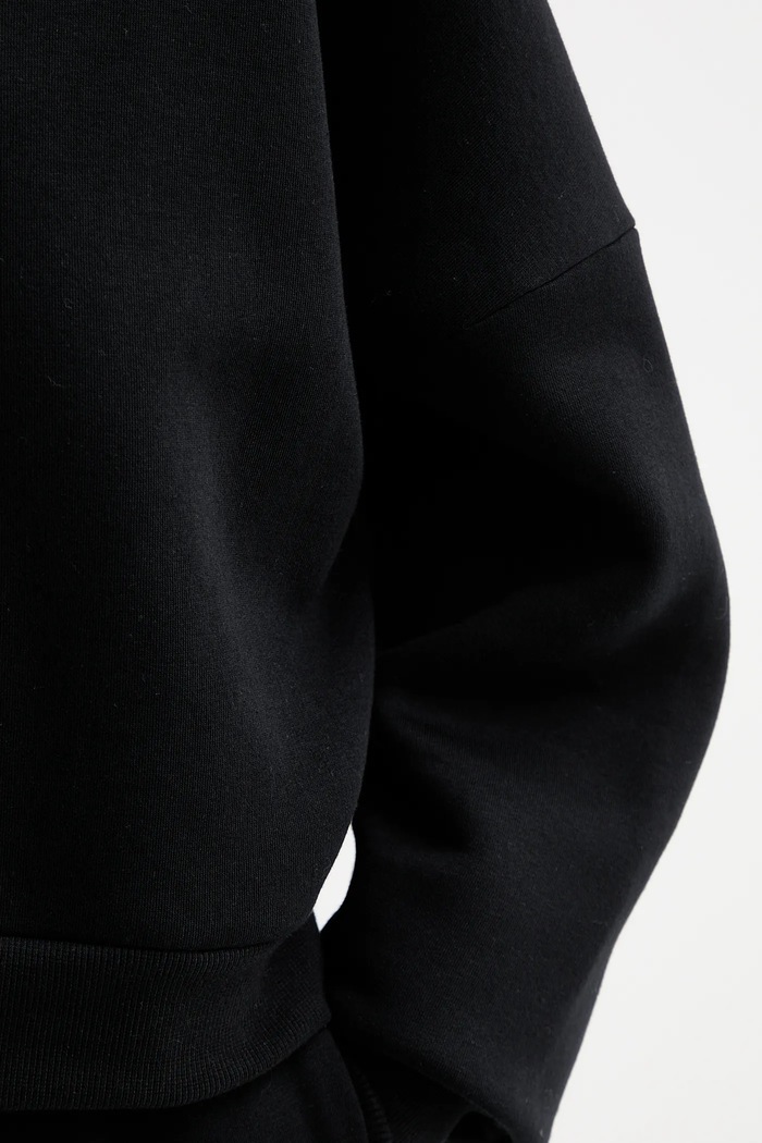 MUUV. bluză MUUV. x Answear BLUZA.Z.KAPTUREM.RAIZ negru