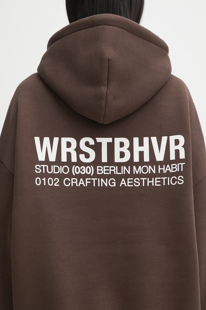 Mikina WRSTBHVR Studio hnedá U2025TT.3064