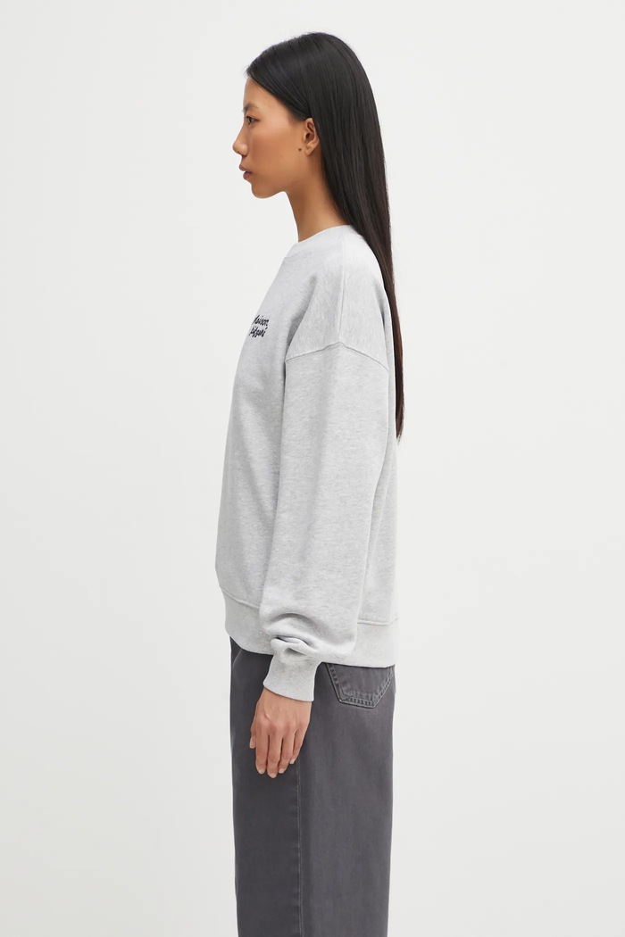Maison Kitsuné Bluza bawełniana MW00314KM0321 szary AW25
