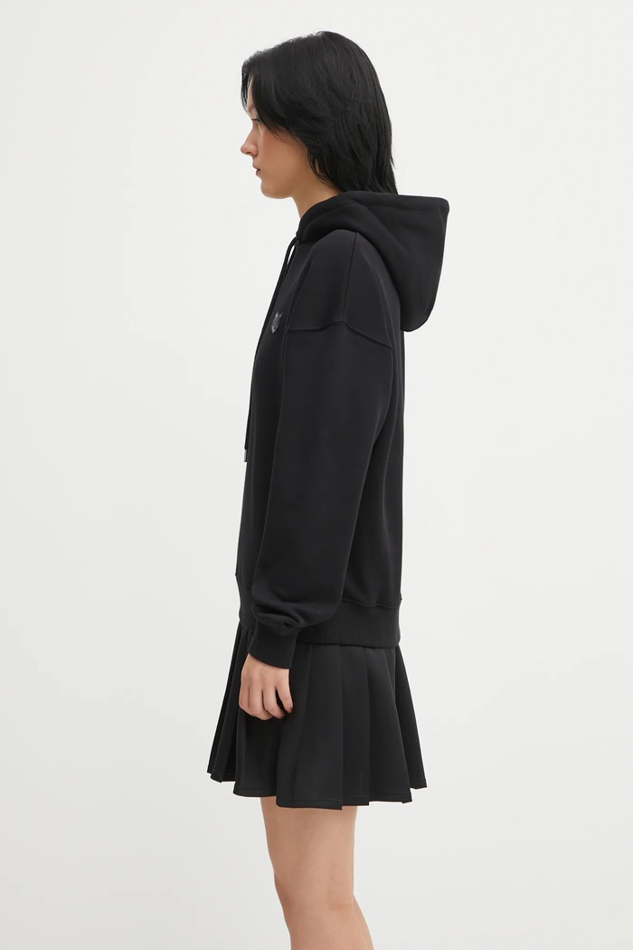 Maison Kitsuné Bluza bawełniana Bold Fox Head Patch MW00704KM0321 czarny AW25