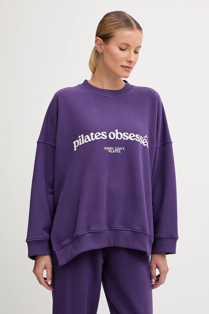 JOYINME oversize melegítőfelső női pamut elasztánnal Kind elasztánnal lila Oversize.Kind.Yoga
