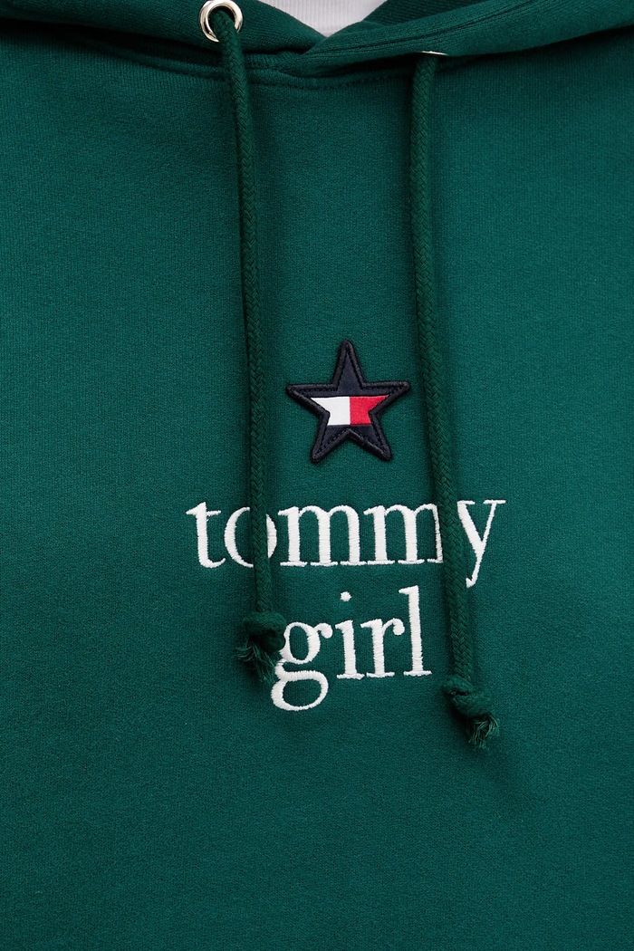 Bavlnená mikina Tommy Jeans DN0DN00099 zelená