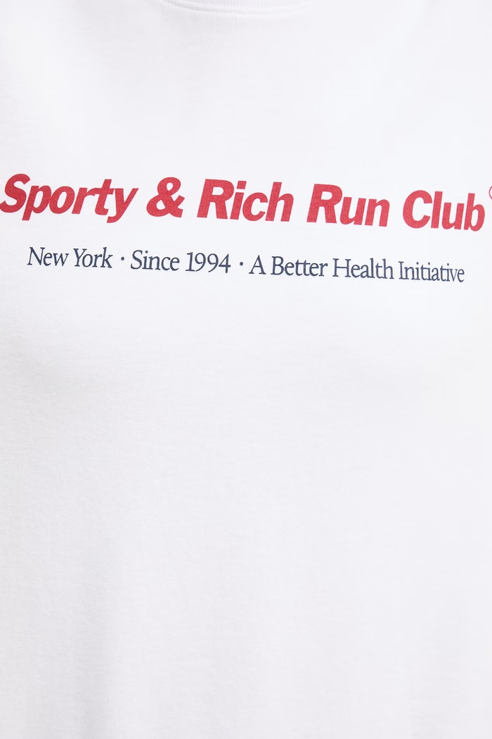 Sporty & Rich Run Club oversize mikina bavlnená dámska biela ST07164172WH01