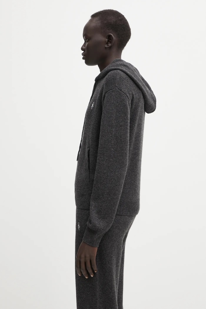 Шерстяна кофта Sporty & Rich SRC Cashmere CA00264302GY11 сірий AW25