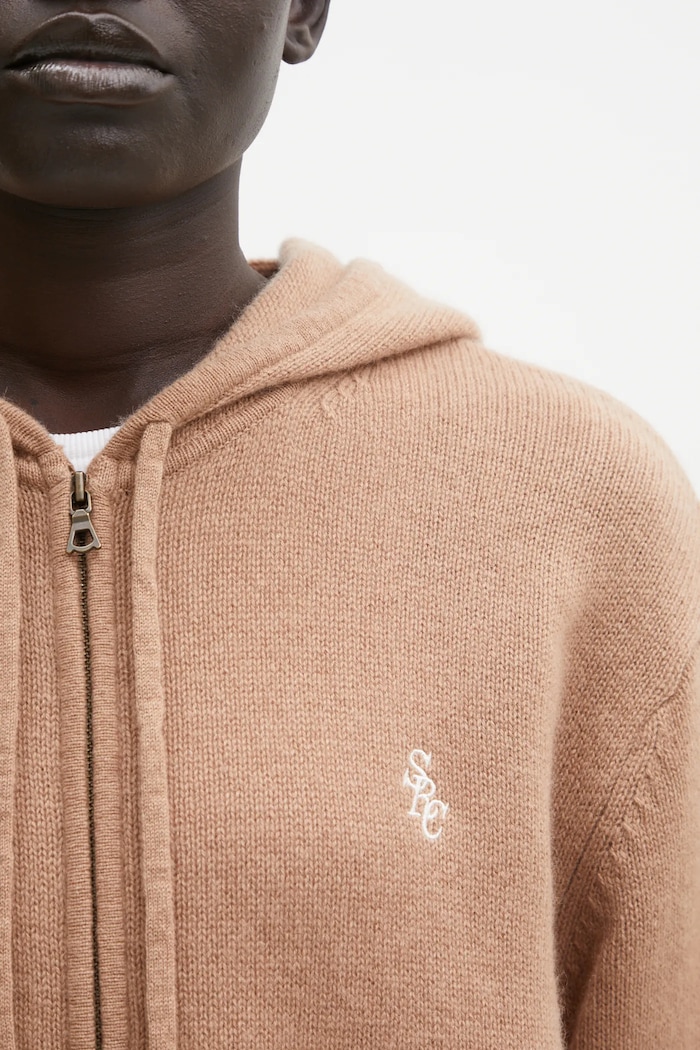 Μάλλινη ζακέτα Sporty & Rich SRC Cashmere καφέ CA00264302BE02