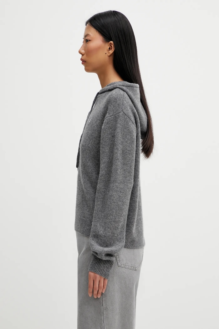 Шерстяной свитер Sporty & Rich SRC Cashmere WS01367302GY22 серый AW25