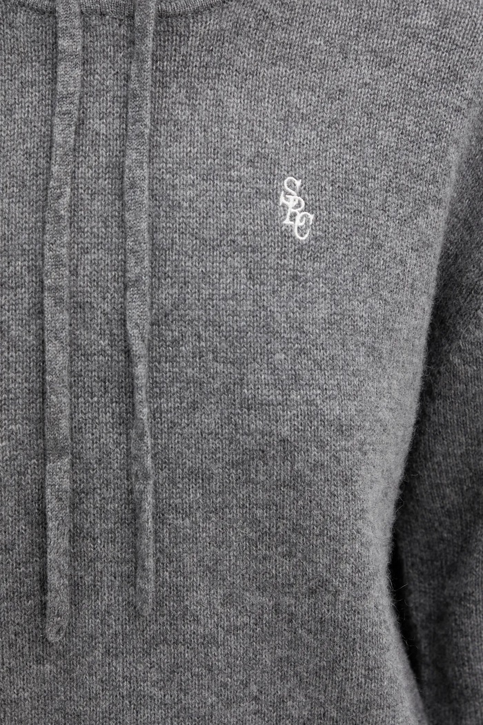 Шерстяной свитер Sporty & Rich SRC Cashmere серый WS01367302GY22