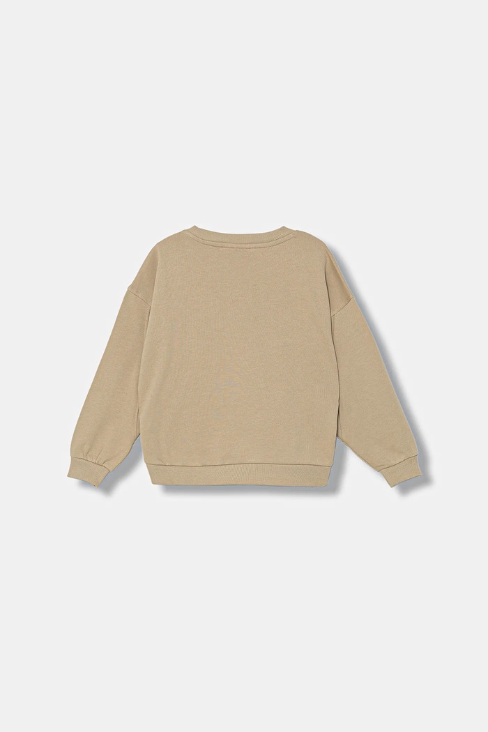 Detská bavlnená mikina Calvin Klein Jeans IG0IG02970.9BYA béžová AW25