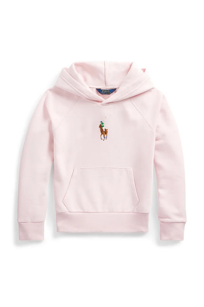 Polo Ralph Lauren bluza bawełniana dziecięca 313844838025 różowy AW25