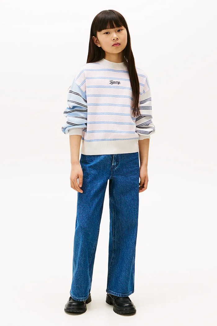 Dievča Detská mikina Tommy Hilfiger KG0KG08678.9BYA viacfarebná