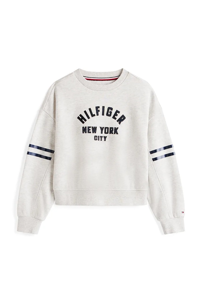 Μπλούζα Tommy Hilfiger KG0KG08746.9BYA γκρί AW25