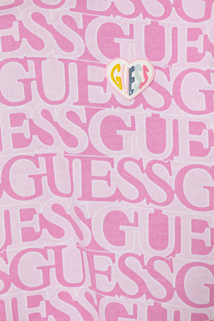 Dziewczynka Guess bluza bawełniana dziecięca K5YQ03.KAD74.9BYA różowy