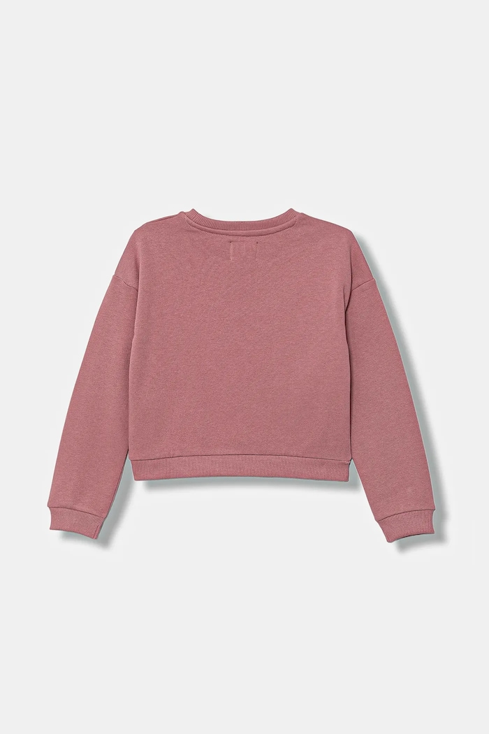 Guess bluza bawełniana dziecięca K5YQ09.KAV34.9BYA różowy AW25