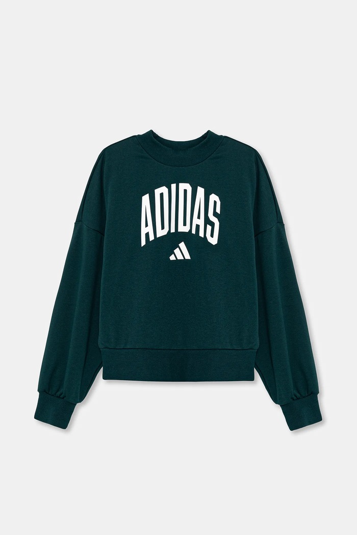 Детски суичър adidas JV7377 зелен AW25