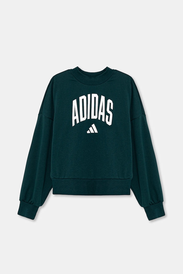 Детски суичър adidas JV7377 зелен AW25