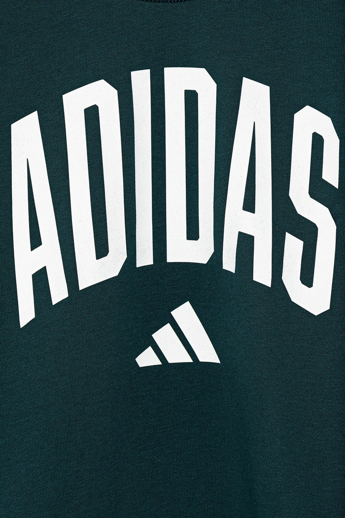 Детски суичър adidas зелен JV7377