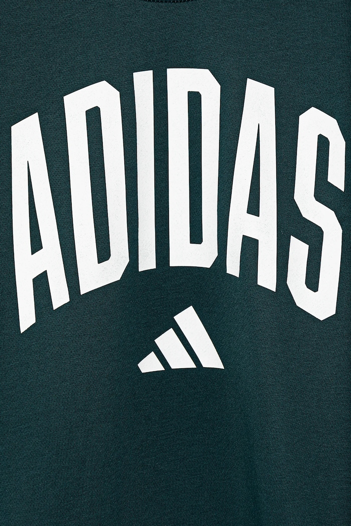 Детски суичър adidas зелен JV7377