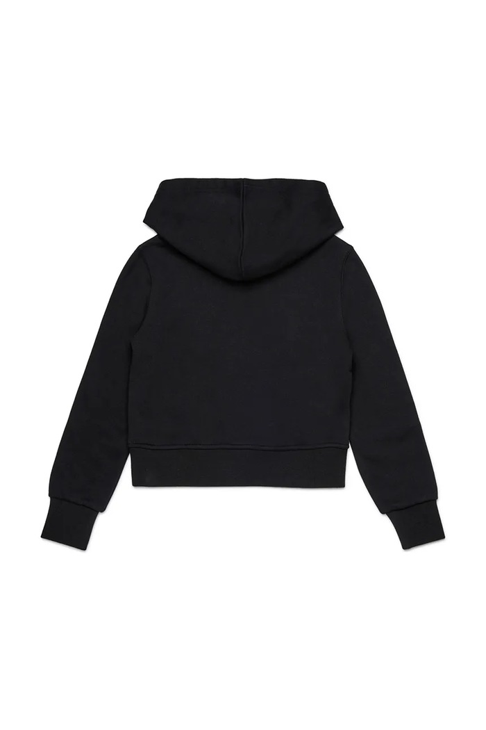 Diesel bluza bawełniana dziecięca SASYHOOD SWEAT-SHIRT J02416 czarny AW25