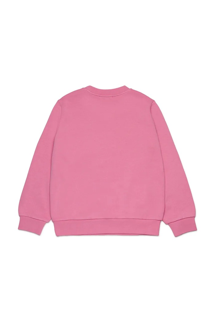 Diesel bluza bawełniana dziecięca SVALSY SWEAT-SHIRT J02417 różowy AW25