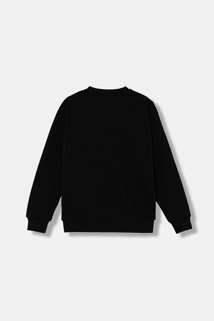 Diesel hanorac de bumbac pentru copii SVALSY SWEAT-SHIRT J02417 negru AW25