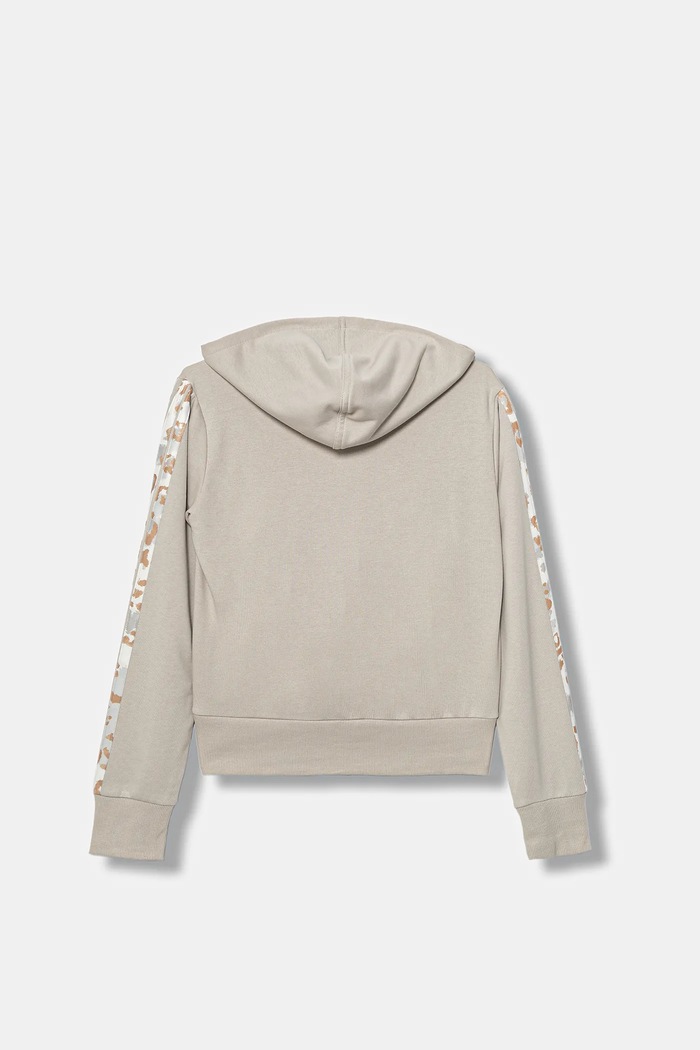 DÍVKA Dětská mikina adidas KC5419 béžová