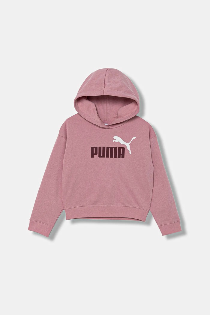 Dětská mikina Puma ESS 2 COLOR No. 1 Logo? Short Length Hoodie TR G s kapucí růžová 686072