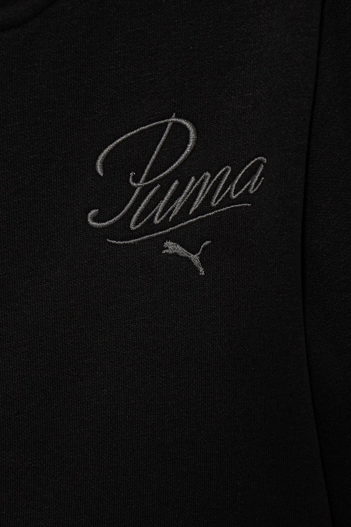 Fete Puma bluza copii ESS SCRIPT Full-Zip Hoodie FL G 689253 negru